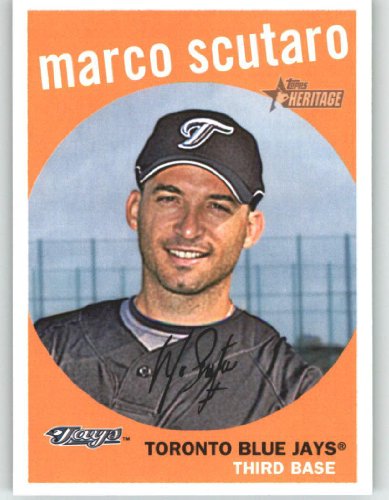2008 Topps Heritage High Number #646 Marco Scutaro - Toronto Blue Jays (Baseball Cards)