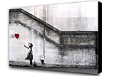Banksy Balloon Girl Love Hope 12 X 8 Matt Laminated Blockmount Photo Poster
