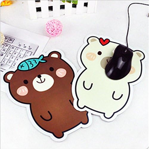 Cute Cartoon Mouse Pad Mat Polar Bear Antiskid Korean Kawaii Animal Face Laptop