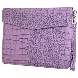 9 inch Purple Crocodile Pattern Envelope style Netbook Tablet e-Book Reader Sleeve Pouch Bag Slip Case for Apple iPad 1 iPad 2 Amazon Kindle 3 Kindle 4 Kindle Touch
