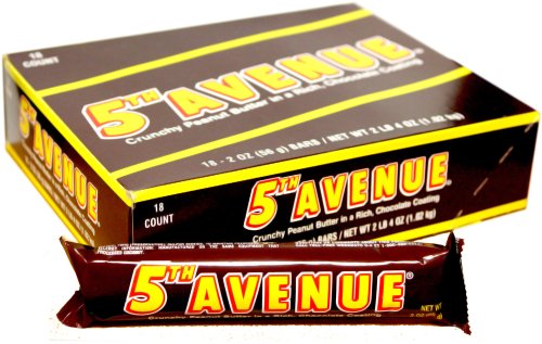 5th Avenue Candy Bar 18ct. by Candy Crate