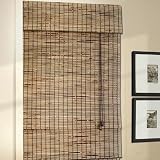 51yKuV4FpXL. SL160  Deluxe Roman Shade with Valance in Burnt Bamboo Size: 27W x 72L