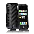 Case-Mate Signature  Leather Combo Case,Holster for iPhone (Black Carbon Fiber)