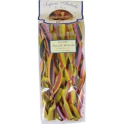Sapori Antichi Italian all natural organic multicolor Reginelle pasta Italian flag colors 8 oz bag