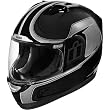 Icon Reflective Men's Alliance Sportsbike Motorcycle Helmet - Black