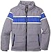 YMI Boys 8-20 Boy's Hooded Bubble Jacket with Horizontal Racing Stripe