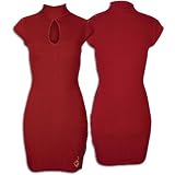 Baby Phat Women's Keyhole S/S Mock Tunic Sweater