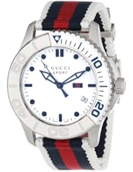 Gucci Unisex YA126239 G Timeless Blue Red blue Web design on the strap Sport Watch
