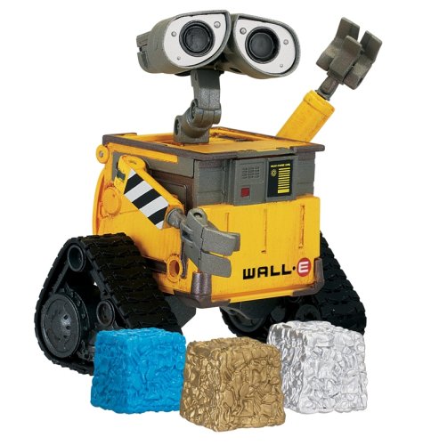 Giochi Preziosi - 7034 - Figurines De Collection - Wall E - Figurine De Luxe Articulee - Cube & Stack - Wall E