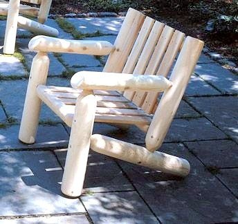 Kitchen: Cedar Log Armchair