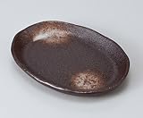 チョコ水晶楕円皿取皿　5個組 【美濃焼　和皿】 〔キャッシュバックキャンペーン対象商品〕