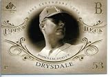 2005 Upper Deck SP Legendary Cuts Baseball Card #18 Don Drysdale Los Angeles Dodgers