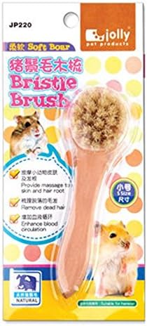 Wooden Rodent Pet Gerbil Mouse Rat Hamster Guinea Pigs Ladder Climbing Toys (Bristle Comb)