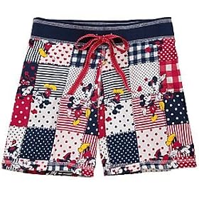 Buy Disney Sweetheart Mickey and Minnie Mouse Patchwork Shorts for Women by Disney