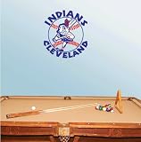 Cleveland Indians Baseball Wall Decal 22" x 22"