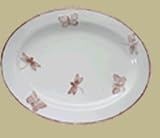 Dragonfly/ Butterfly Oval Platter