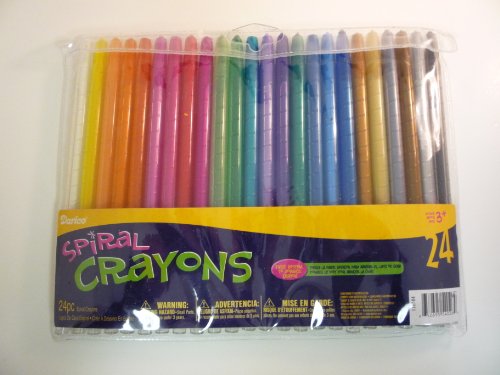 Darice Spiral Crayons - 24 Pieces