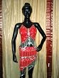 Red Bra Choli Hip Wrap Scarf Coin Bellydance Costume M