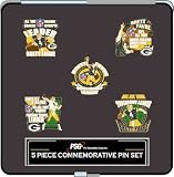 Green Bay Packers Brett Favre 5 Piece Commemorative Hat Pin Collectible Gift Set