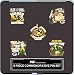 Green Bay Packers Brett Favre 5 Piece Commemorative Hat Pin Collectible Gift Set