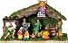 Polyresin Nativity Set - 11 Pieces 4.0" Height - Stable 15.0" Length