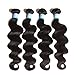 Jolia Hair 6A Grade Virgin Brazilian Body Wave Hair 3Bundles, 100% Unprocessed Human Hair Weave Extensions Can Be Dyed and Bleached