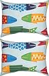 School of Fish Indoor/Outdoor Weather Resistant Fabric Pillows (Set of two 24 x 18 inch)