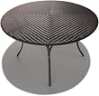 Strathwood Padre All-Weather Wicker 48-Inch Round Dining Table