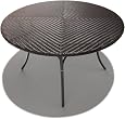 Strathwood Padre All-Weather Wicker 48-Inch Round Dining Table