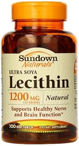 Sundown Naturals Soya Lecithin Softgels, 1200 mg, 100 Count