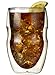Ozeri Serafino Double Wall Insulated Beverage and Coffee Glasses, 12-Ounce, Set of 2