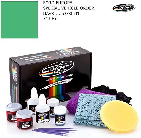 FORD EUROPE SPECIAL VEHICLE ORDER / HARROD'S GREEN - 313 FYT / COLOR N DRIVE TOUCH UP PAINT SYSTEM FOR PAINT CHIPS AND SCRATCHES / PLUS PACK