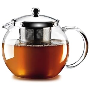 TEEKANNE TEE BEREITER MIT TEESIEB-EINSATZ AUS BOROSILIKAT-GLAS