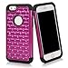 Style4U iPhone 6S Case, iPhone 6 Case, iPhone 6S / 6 Studded Rhinestone Crystal Bling Hybrid Armor Case Cover for Apple iPhone 6S / iPhone 6 with 1 HD Screen Protector and 1 Stylus [Purple/Black]