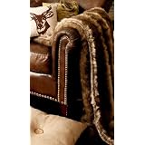 Silas Faux Fur Luxury Throw in Multi 150cm x 200cm