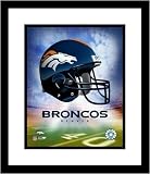 Denver Broncos NFL Framed 8x10 Photograph Team Logo and Football Helmet Collage
