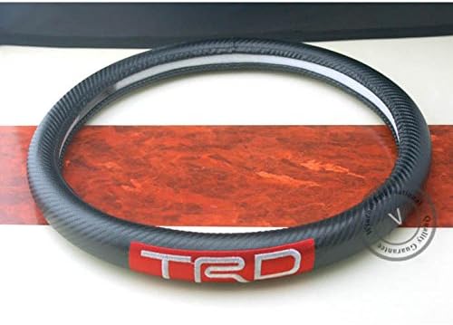 SW07 38cm 15 inch Carbon Fiber Steering Wheel Cover Fashion Sport Racing TRD TOYOTA
