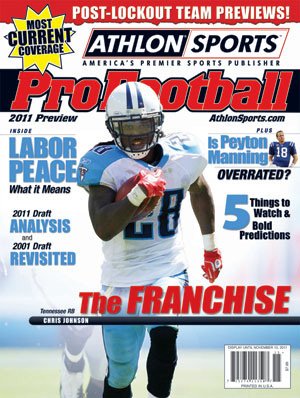 2011 Athlon Sports NFL Pro Football Magazine Preview- Tennessee Titans Cover