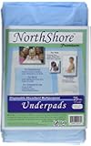NorthShore Premium Blue Disposable Underpads (Chux), Small Size 17 x 24, Pk/25
