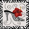Shoe Hibiscus Art Poster Print by Stephanie Stouffer
