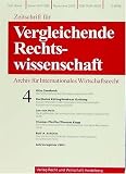 Produkt-Bild: Zeitschrift f&uuml;r Vergleichende Rechtswissenschaft (ZVglRWiss)