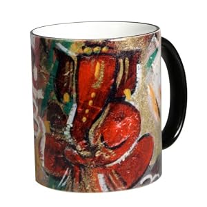 Set of Two Ganesh Mug / Pen Holders
