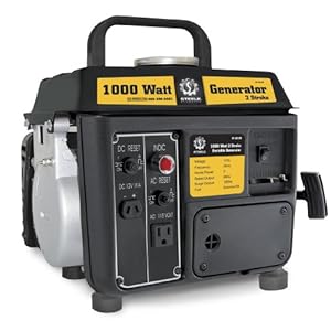 Steele Products SP-GG100 1,000 Watt 2-Cycle Gas Powered Portable Generator