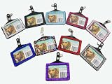 New Rhinestone Crystal Bling Horizontal Badge Holder PICK A COLOR!!!