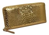 【ケイトスペード】 kate spade ジップアラウンド長財布ブロンズ PWRU2408 Foiled Again Lacey Wallet Again