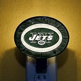 New York Jets Memory Company Art Glass Night Light NFL Football Fan Shop Sports Team Merchandise