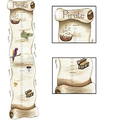 Pirate Ship Map Growth Chart Sherri Blum Wall Sticker