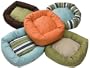 West Paw Bumper Bed - Seaside Stripe (Large 37 x 32")