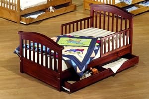 Sorelle Joel Solid Pine Toddler Bed in Espresso