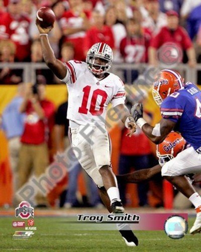 Troy Smith Ohio State University 2007 Action Art Poster PRINT Unknown 8x10